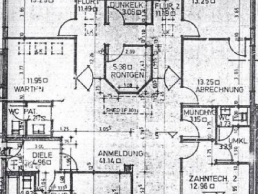 Grundriss der Zahnarztpraxis